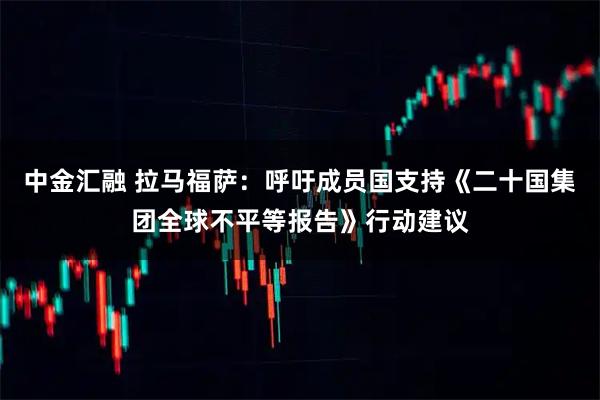 中金汇融 拉马福萨：呼吁成员国支持《二十国集团全球不平等报告》行动建议